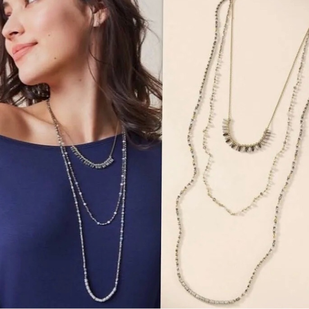 Stella & Dot Keely 3-in-1 Layered Beaded Necklace